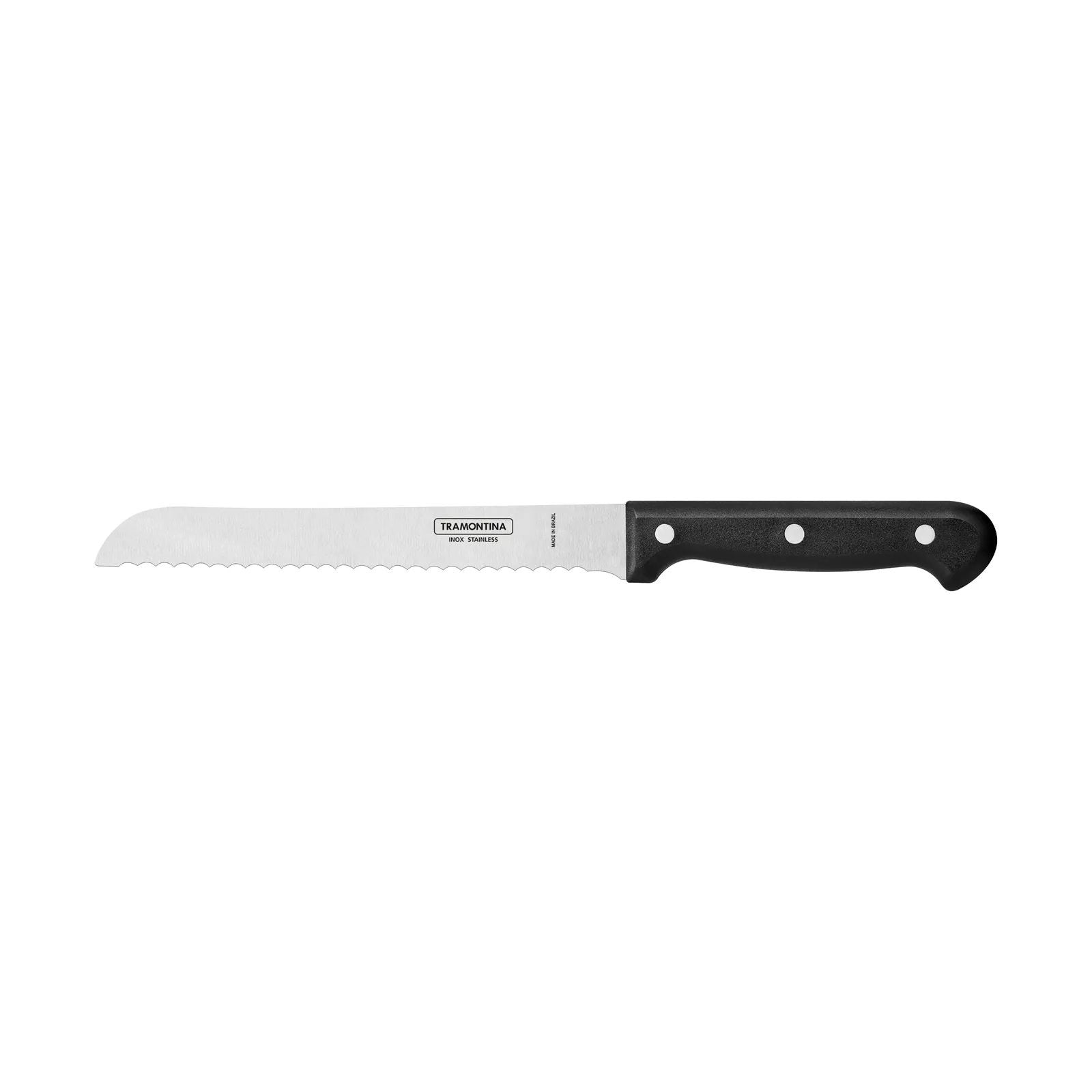 Juego de Cuchillos Tramontina Ultracorte con Lámina de Acero Inoxidable y Mango de Polipropileno negro 6 Piezas