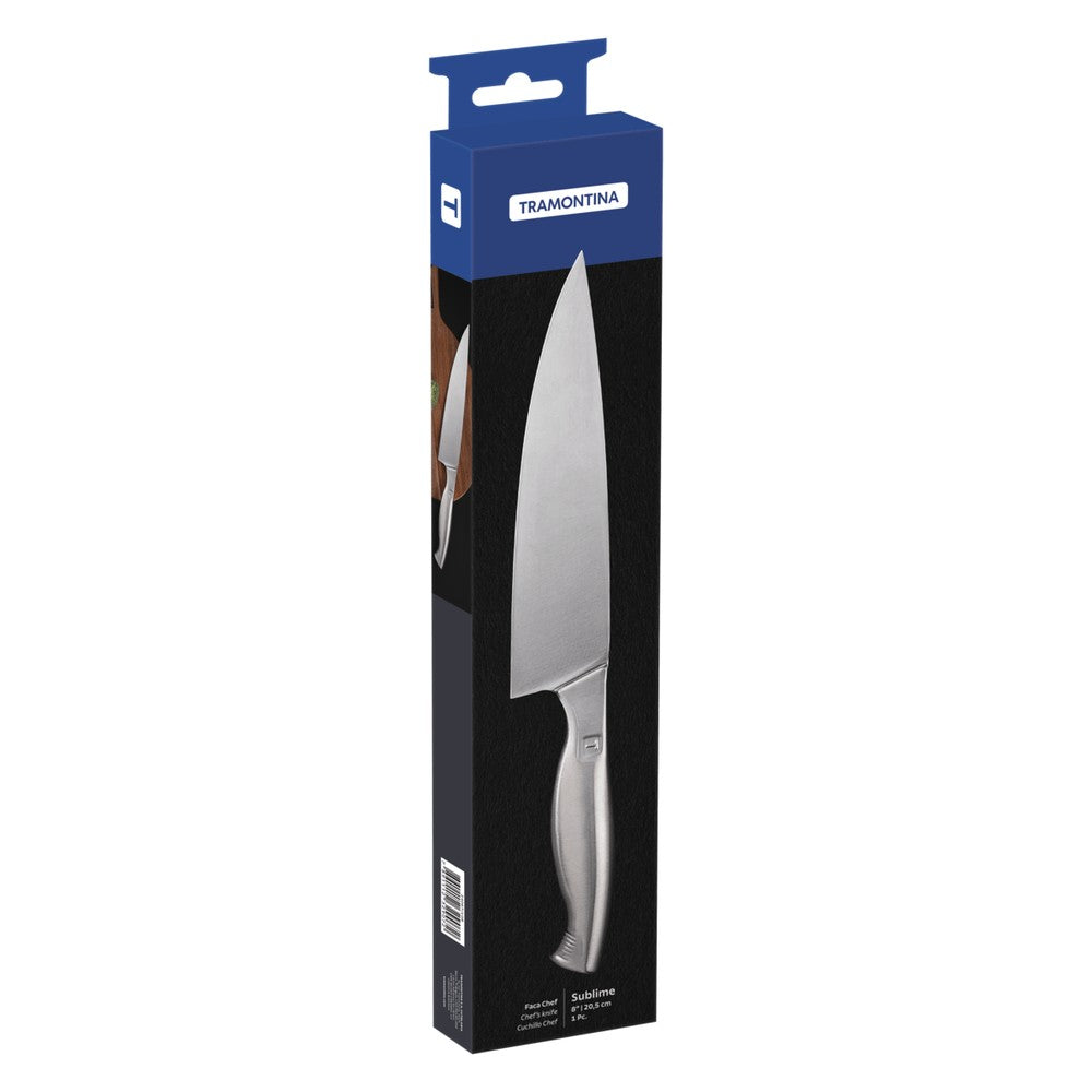 Cuchillo Chef Tramontina Sublime en Acero Inoxidable 8"