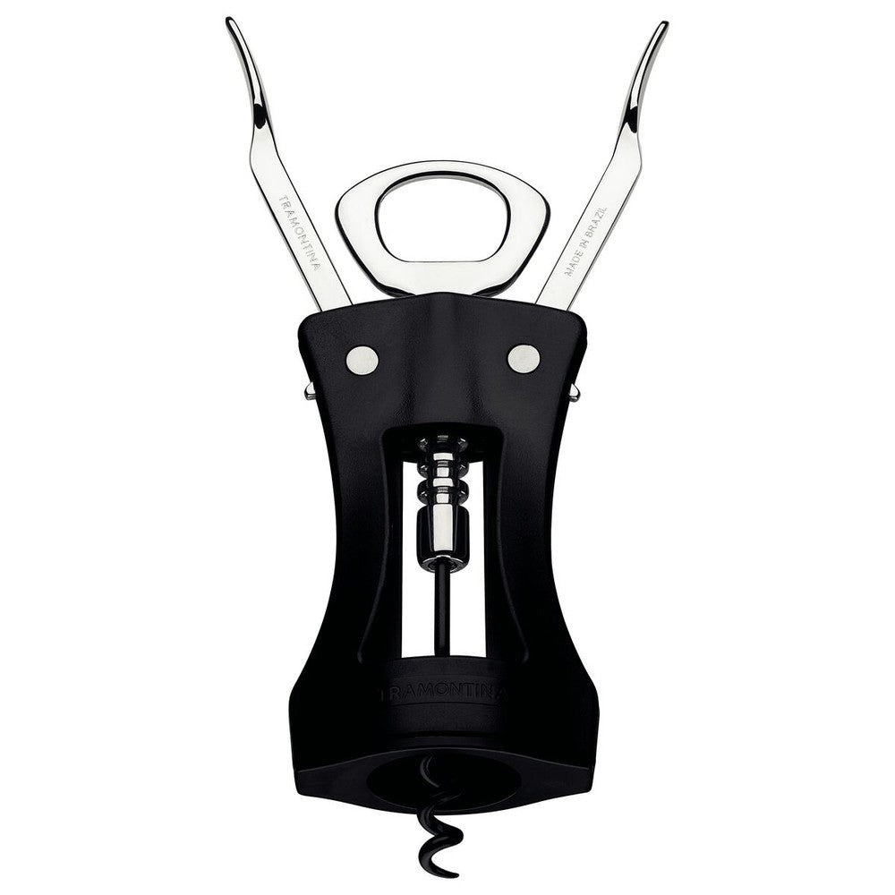 Sacacorchos Tramontina Harmoniza con Cuerpo de ABS y Abridor de Zamak Negro