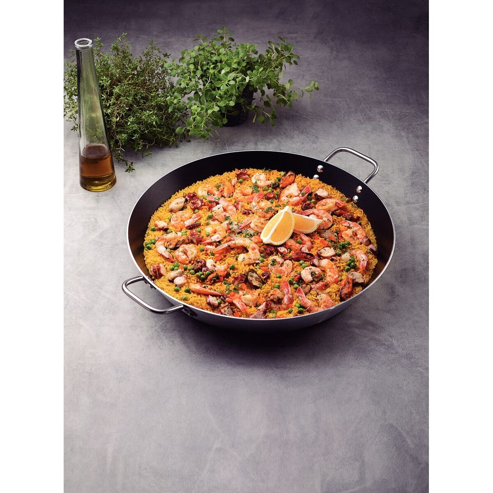 Paellera Tramontina Profesional en Aluminio con Revestimiento Interno con Antiadherente Starflon Premium y Acabado Externo Lijado 45 cm 9,2 L