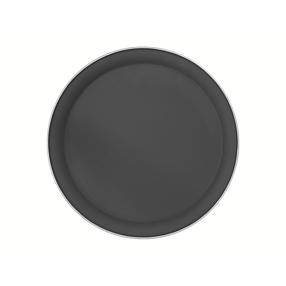 Bandeja redonda Service de acero inoxidable con revestimiento interno antideslizante de 40 cm Tramontina