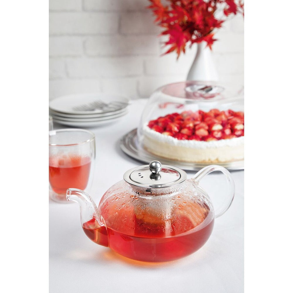 Jarra para té de vidrio y acero inoxidable con infusor de 1l Tramontina