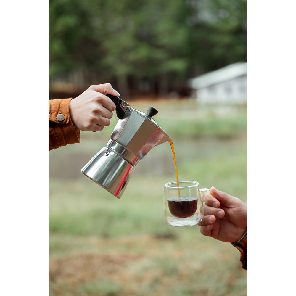 Cafetera Expresso Italiana Tramontina en Aluminio con Mango en Nylon 320 ml