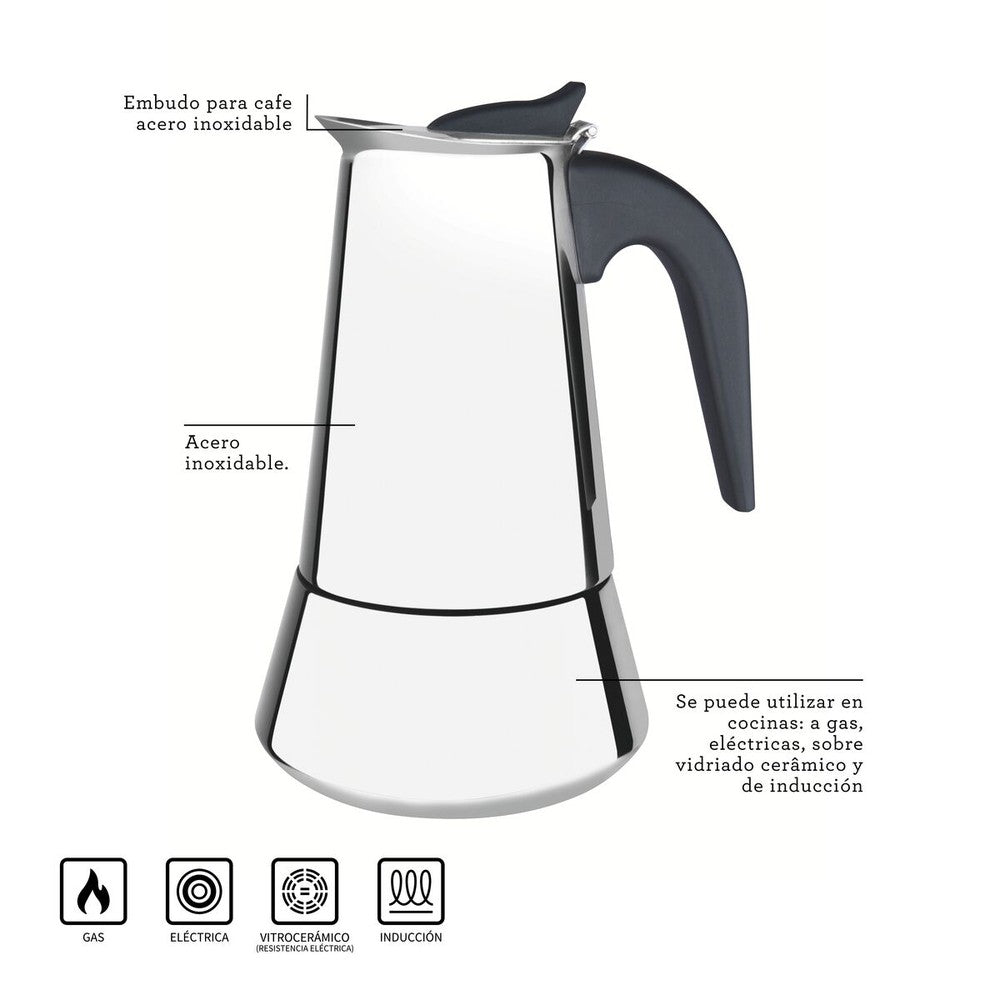 Cafetera Italiana Tramontina para Expresso 350 ml