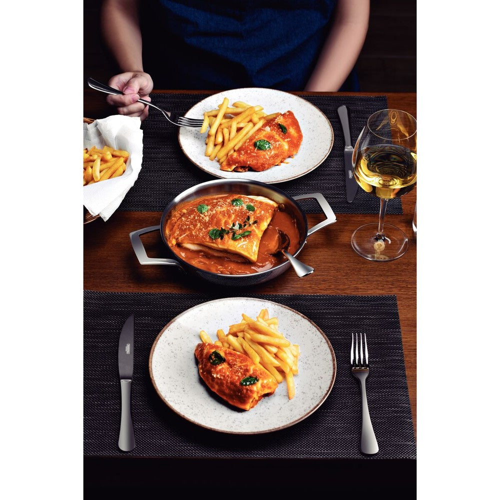 Sartén Pergamino Tramontina Grano en Acero Inoxidable con Cuerpo Triple 20 cm 1,2 L Sin Embalaje