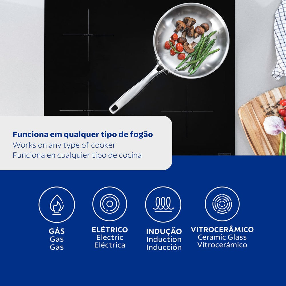 Sartén de Acero Cuerpo Triple 30 cm 3,4 L Tramontina Grano