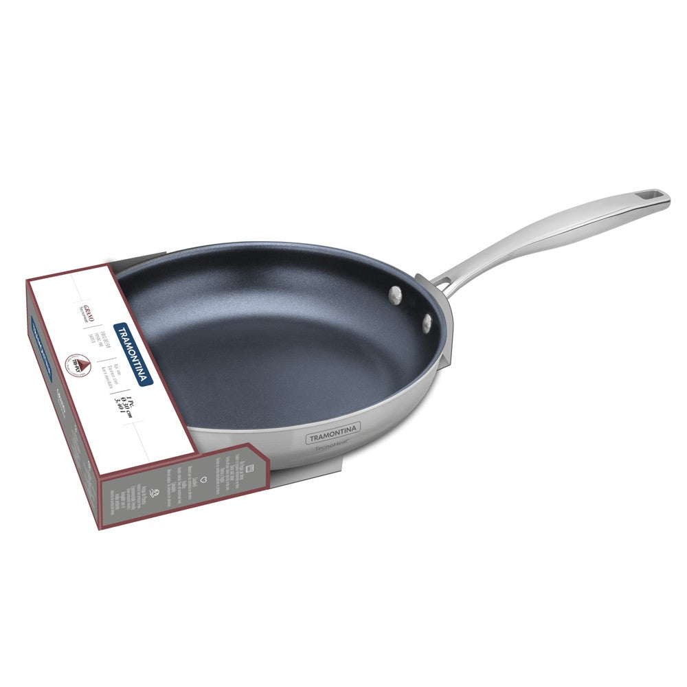 Sartén Grano de acero inoxidable con cuerpo triple y revestimiento interno cerámico grafito de 30 cm