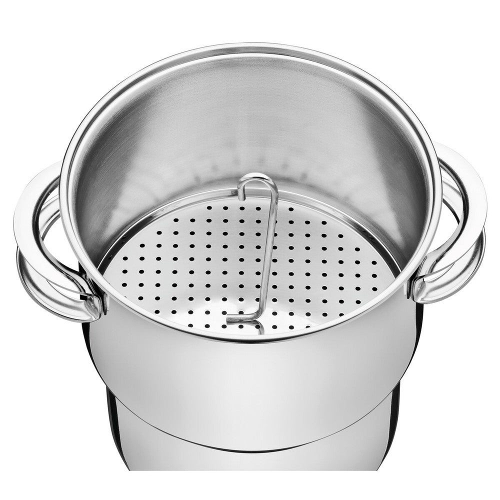 Cuscusera Solar de acero inoxidable Tramontina con asas y tapa 14 cm y 2,2 L