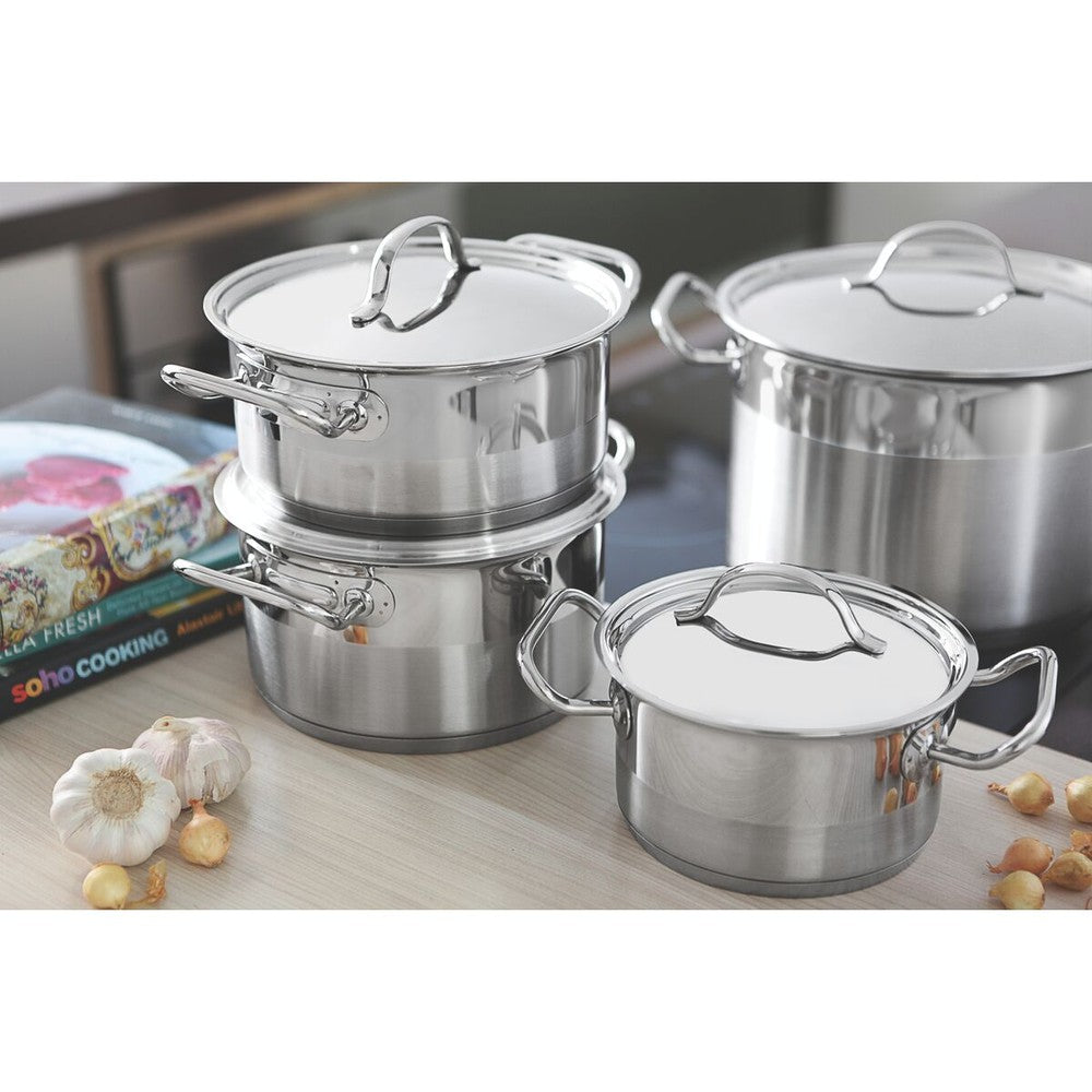 Cacerola de Acero Inox. 20 cm 2,9 L Tramontina Profesional.