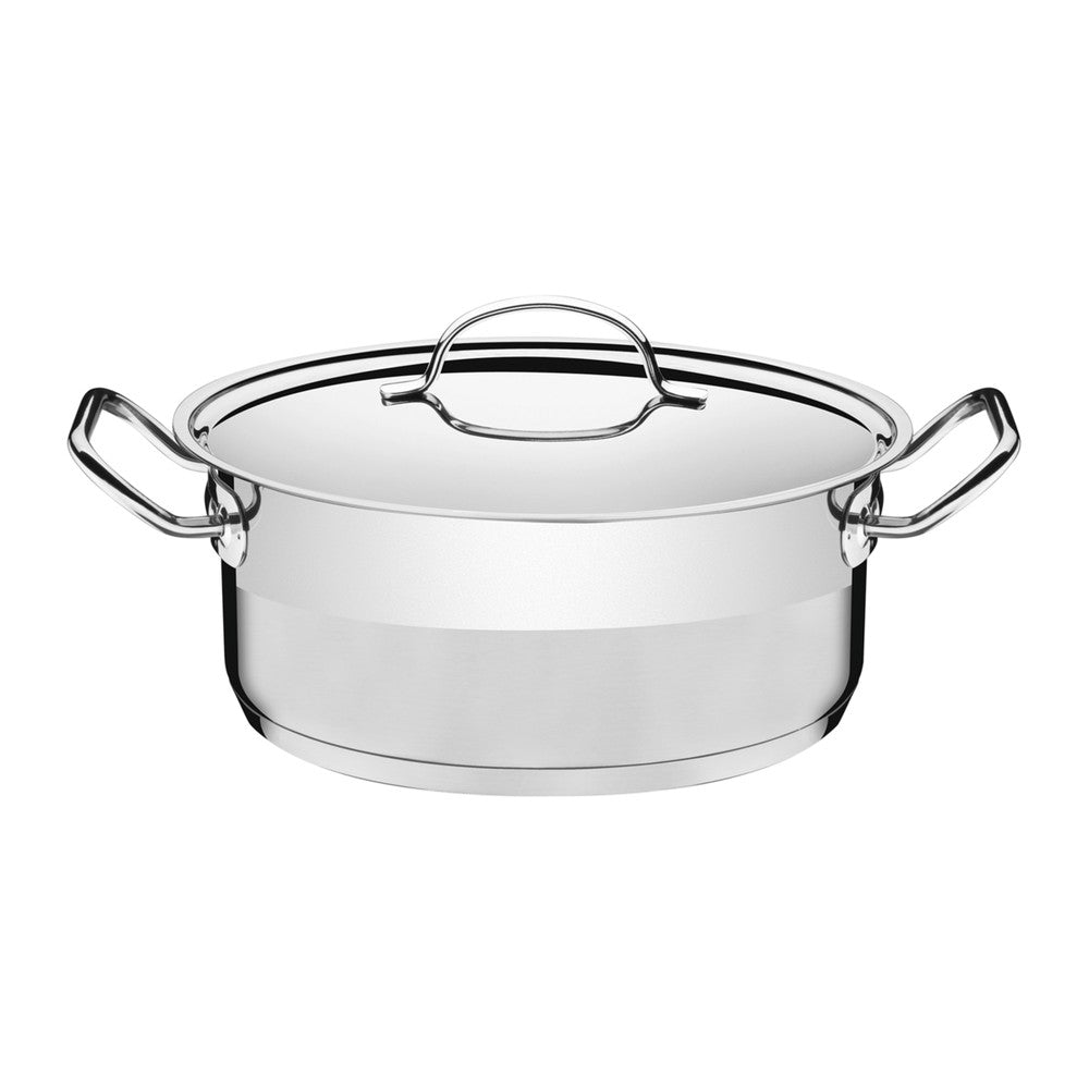 Cacerola de Acero Inox. 24 cm  4,7 L Tramontina Profesional.