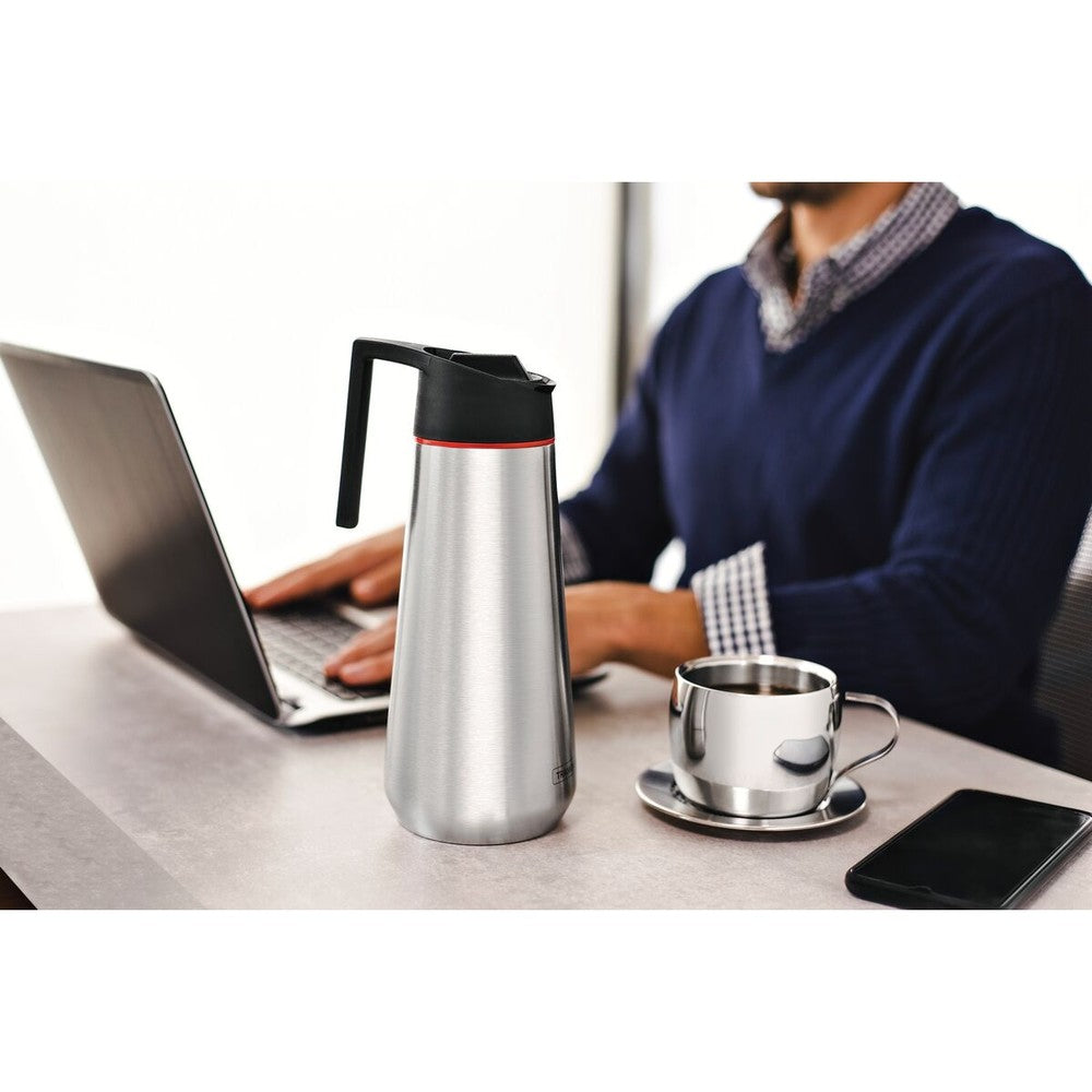 Juego de tazas Tramontina para té y cappuccino de acero inoxidable terminación brillante 2 piezas