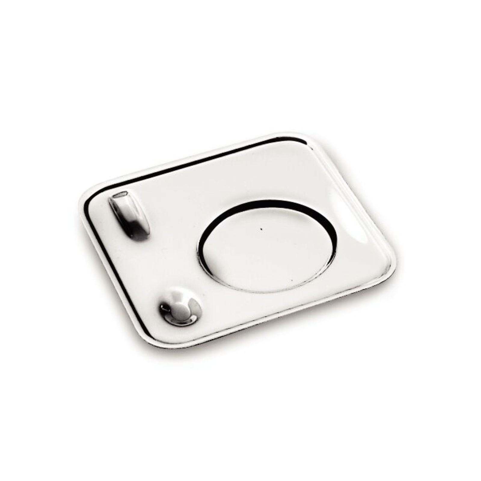 Juego para café Tramontina de acero inoxidable terminación brillante con tazas y platos cuadrados y cucharas 18 piezas