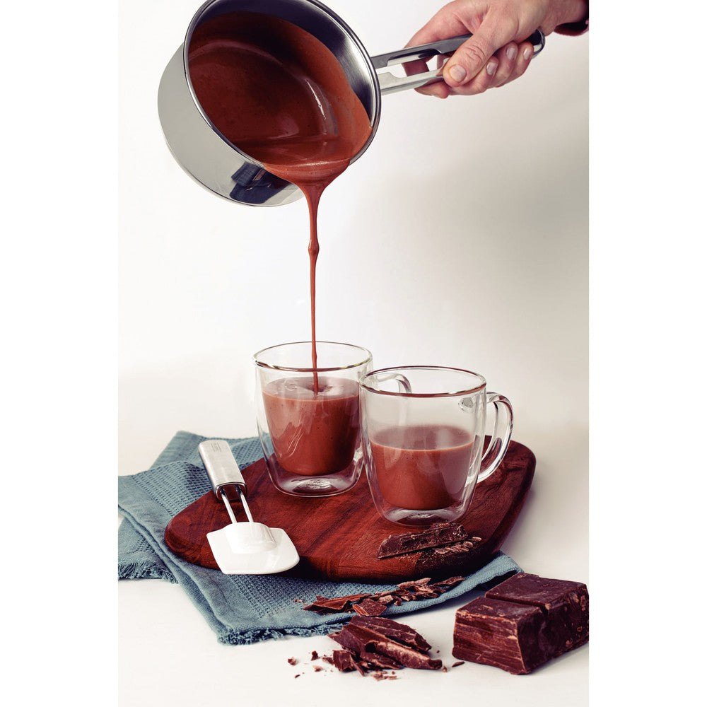 Juego de tazas Tramontina para café y té vidrio doble con asas 2 piezas