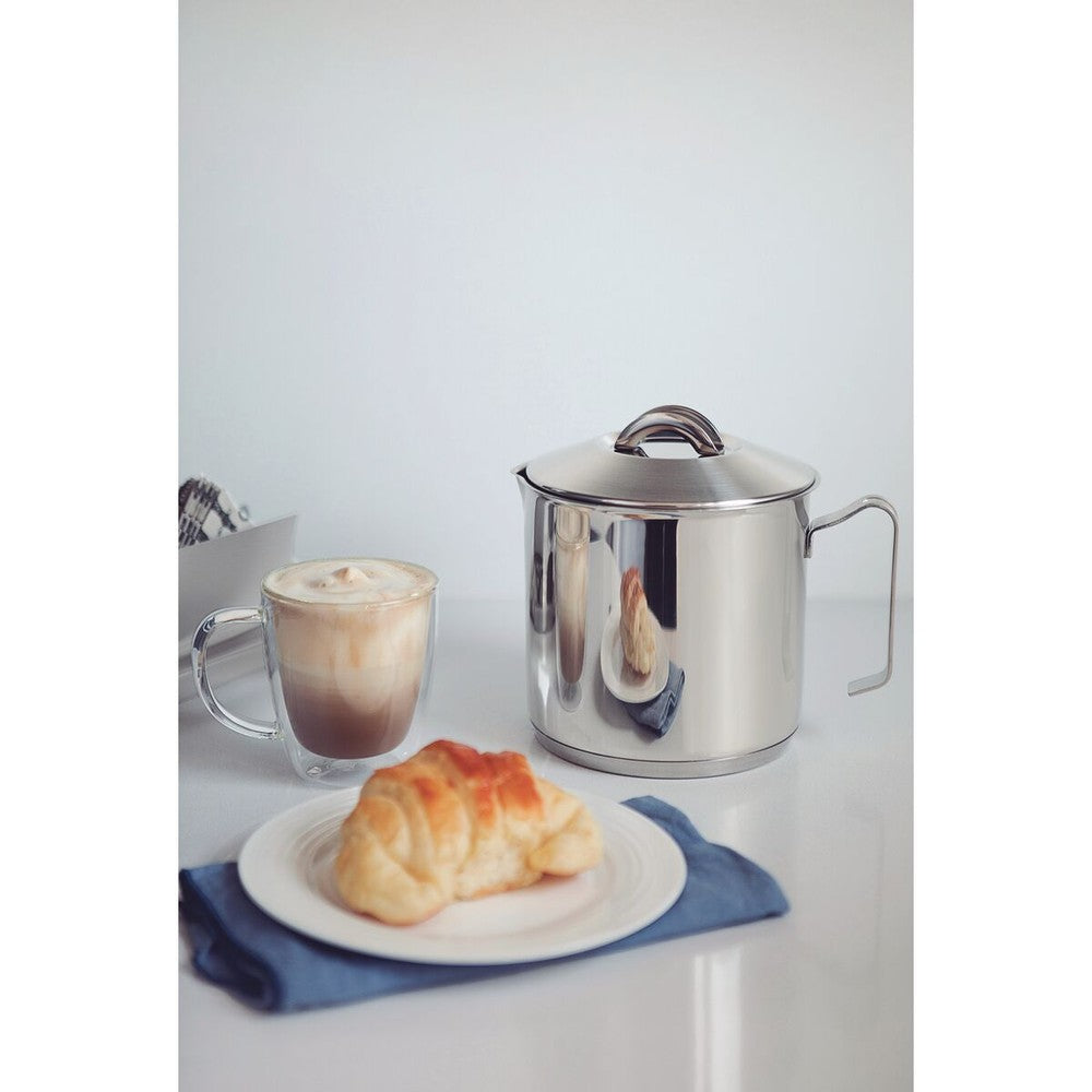 Juego de tazas Tramontina para café y té vidrio doble con asas 2 piezas