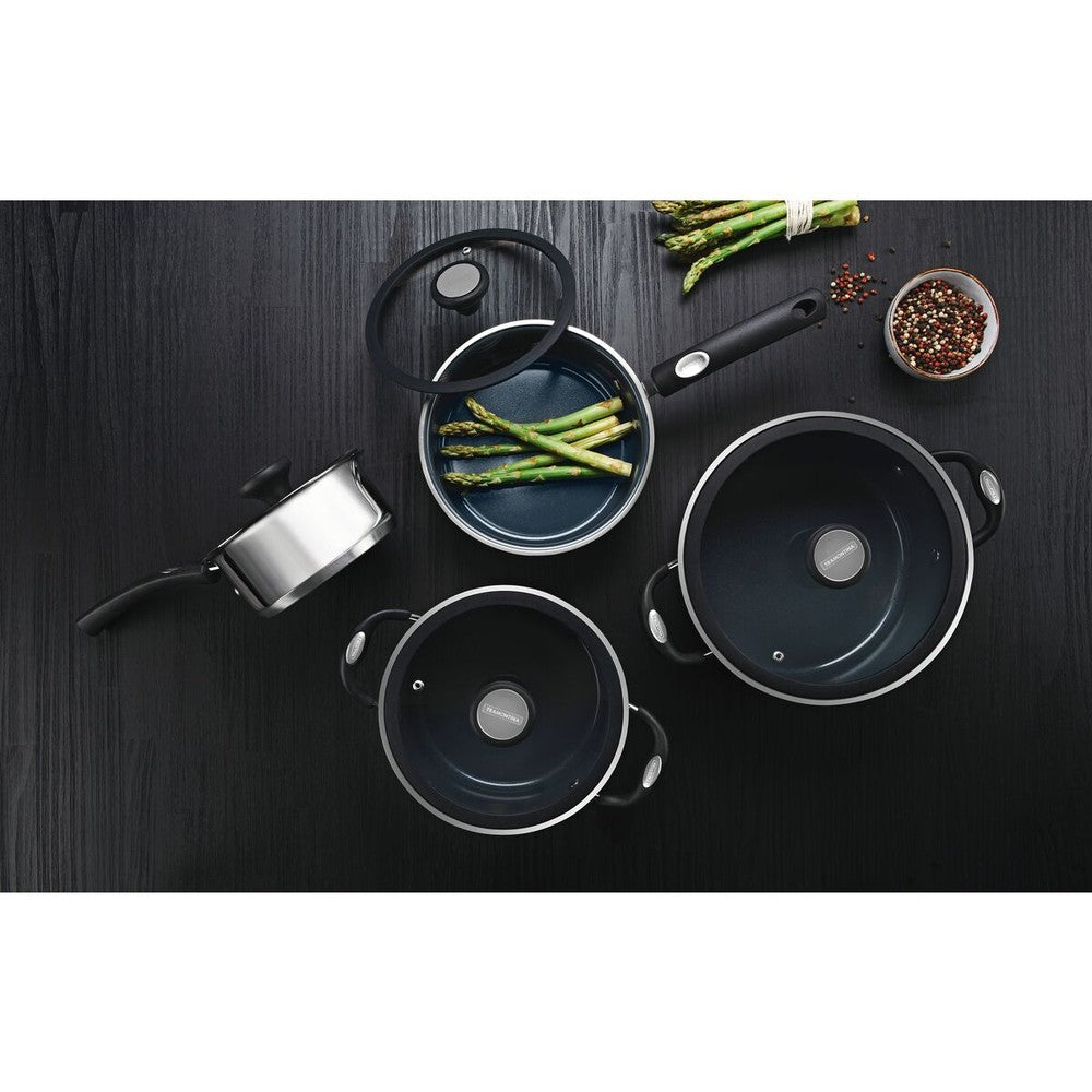 Batería de Cocina en Acero Triple Fondo 4 Pzas Tramontina Solar Ceramic