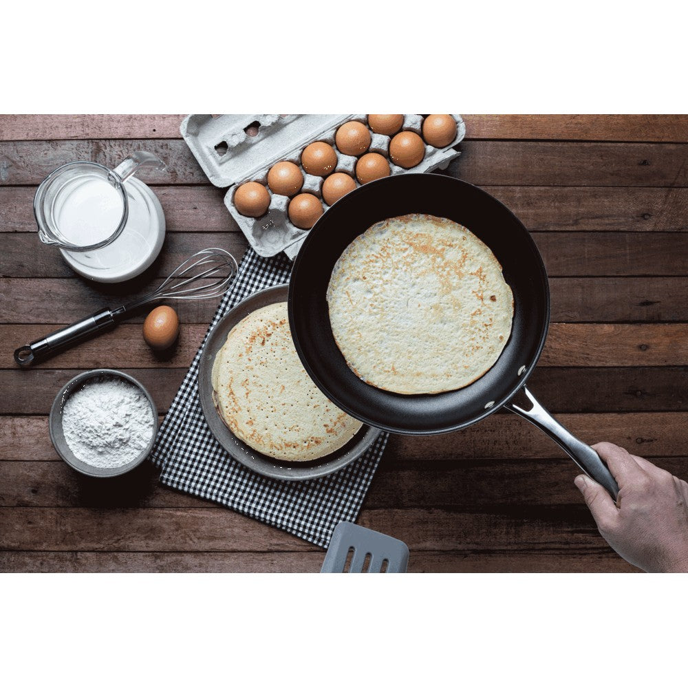 Sartén Tramontina Grano de acero inoxidable con cuerpo triple revestimiento interno de antiadherente con mango 26 cm 2,2 L