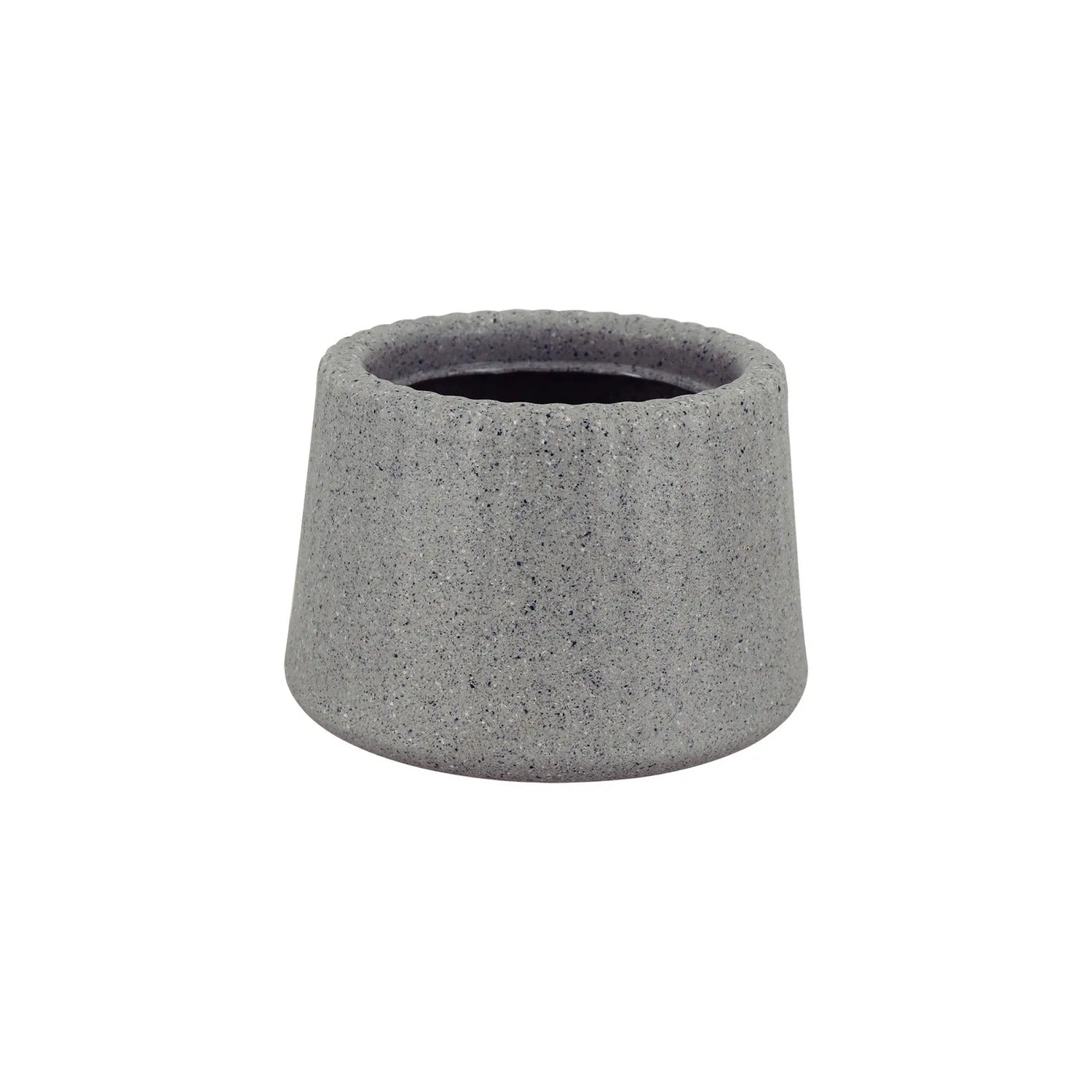 Maceta Tramontina Lótus en Polietileno Granito Piedra 8,5 cm