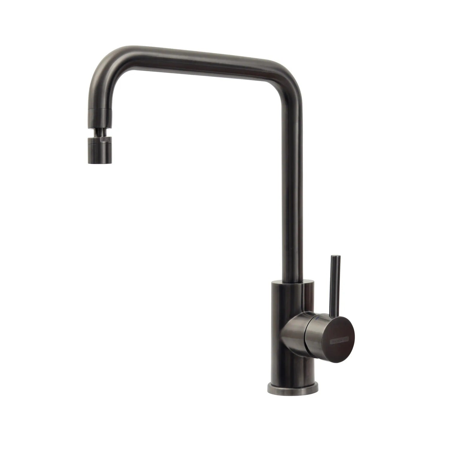 Monocomando Tramontina Angolare en acero inoxidable con acabado satinado y recubrimiento PVD Black