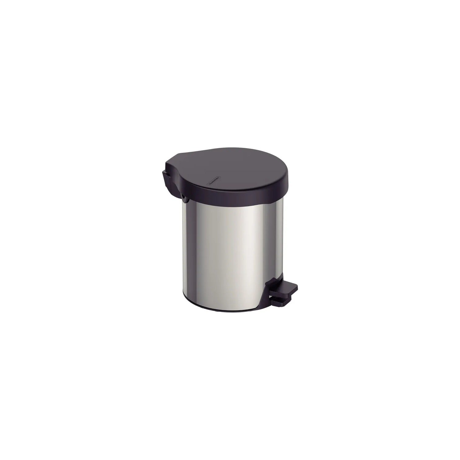 Basurero con Pedal New Tramontina 5L Acero Inoxidable Negro
