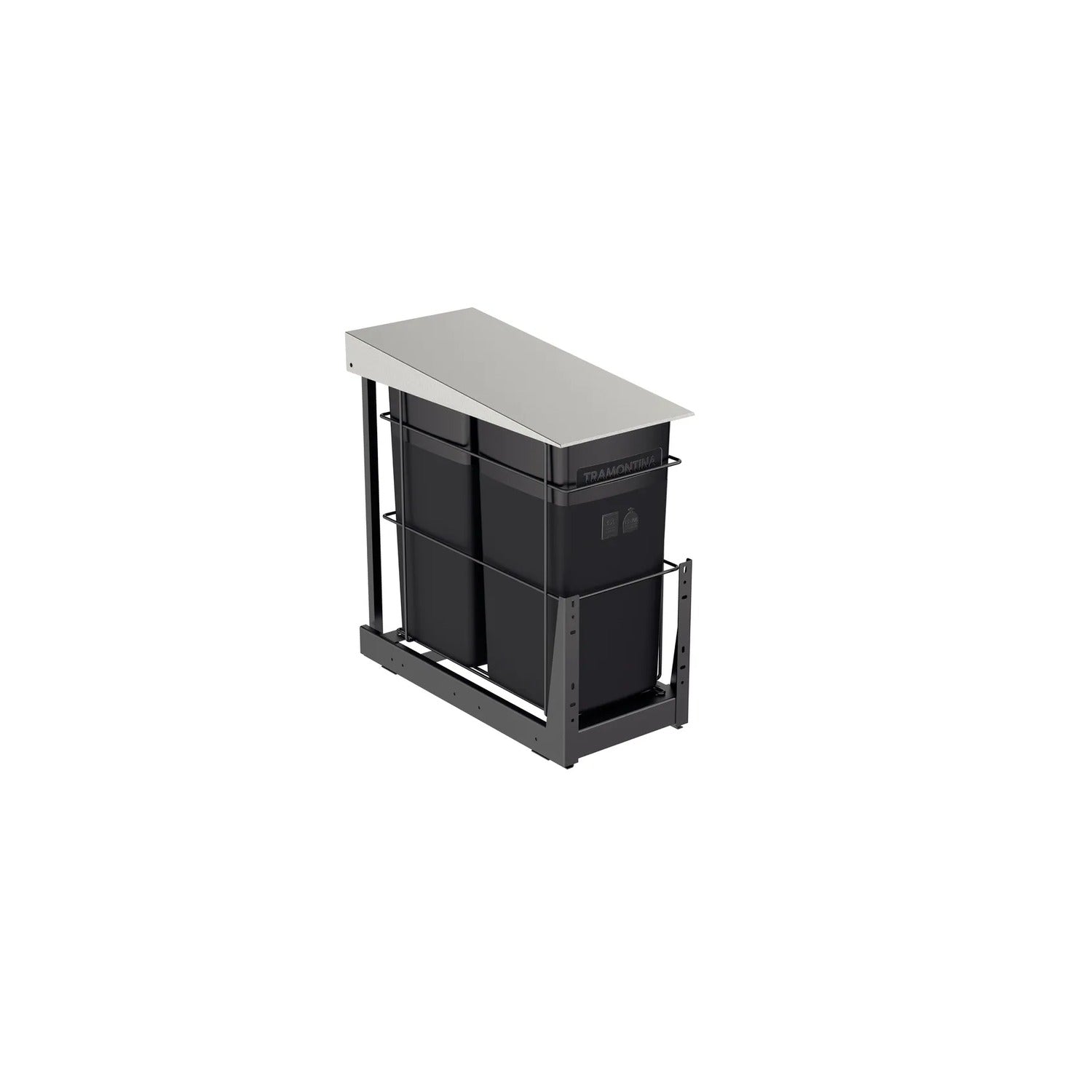Basurero Deslizante para Mueble Slide 15 + 15 L