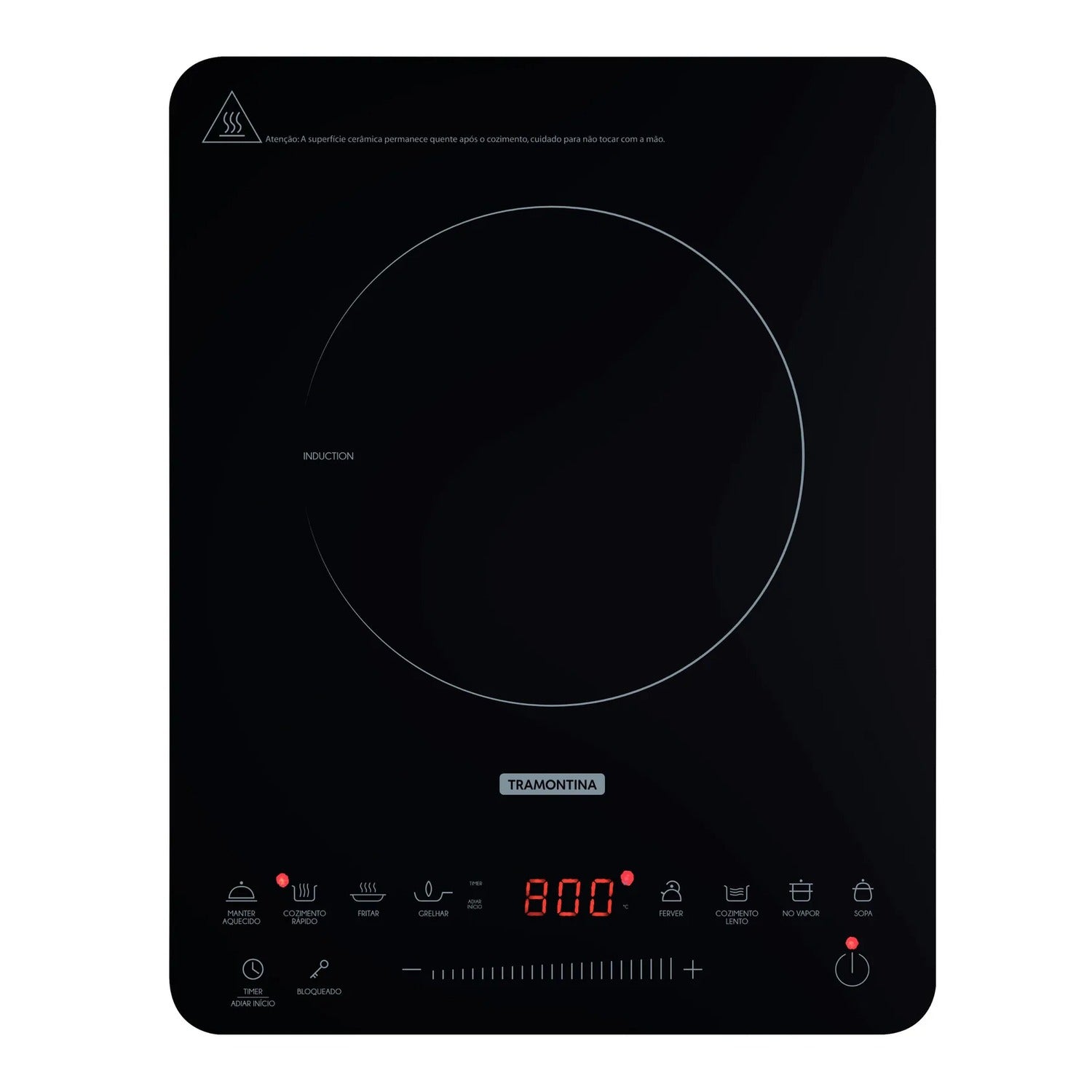 Encimera Táctil de Inducción Portatil Tramontina 220 V