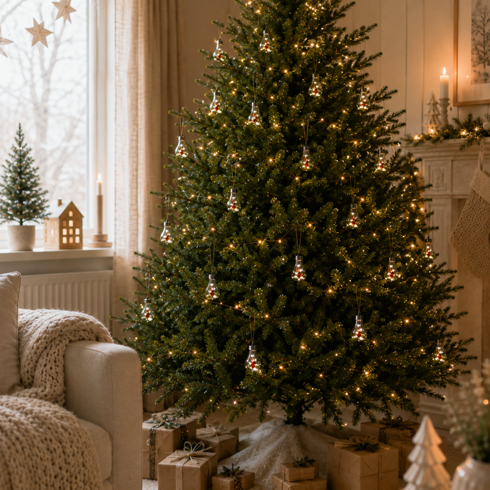 Pack de 4 Adornos colgantes Luminosas de Navidad