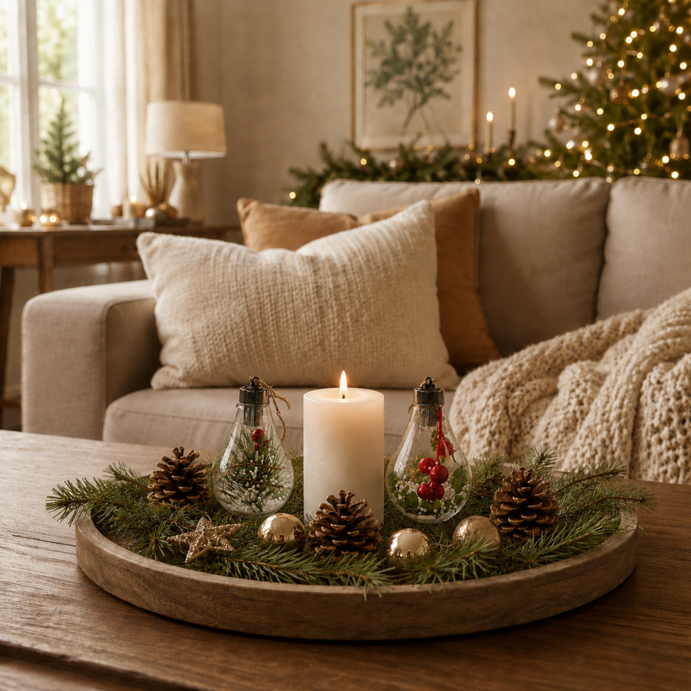 Pack de 4 Adornos colgantes Luminosas de Navidad