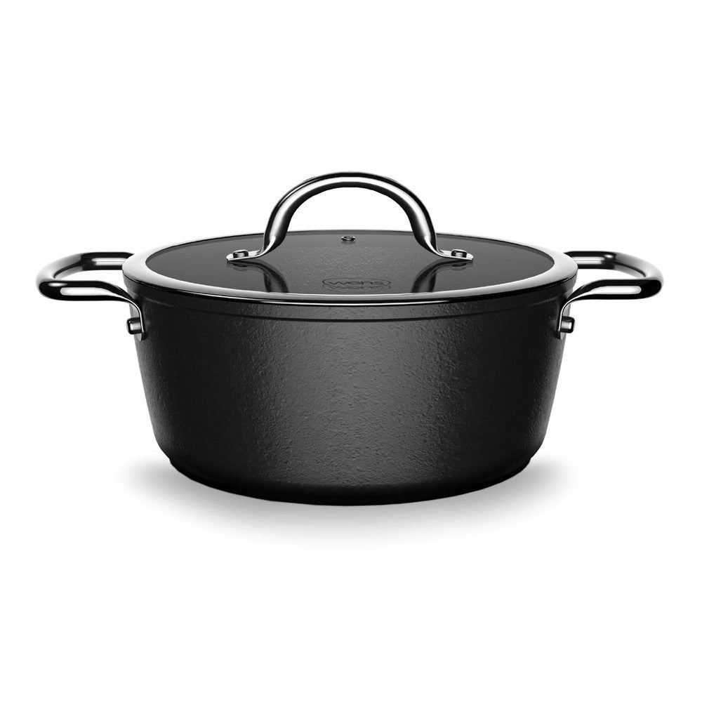 Batería de Cocina 7 Piezas Aluminio Forjado Black