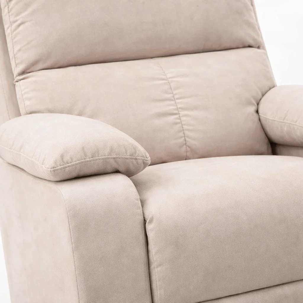 Bergere Reclinable Ibiza Leather Crema