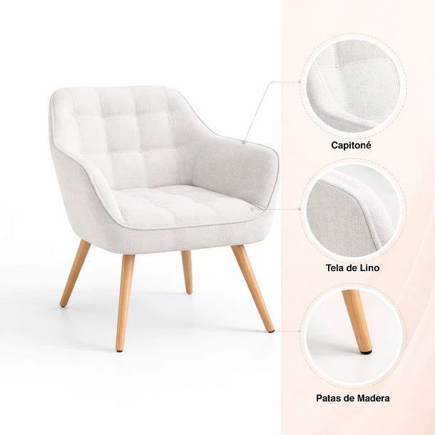 Butaca Decorativa Velvet Chic