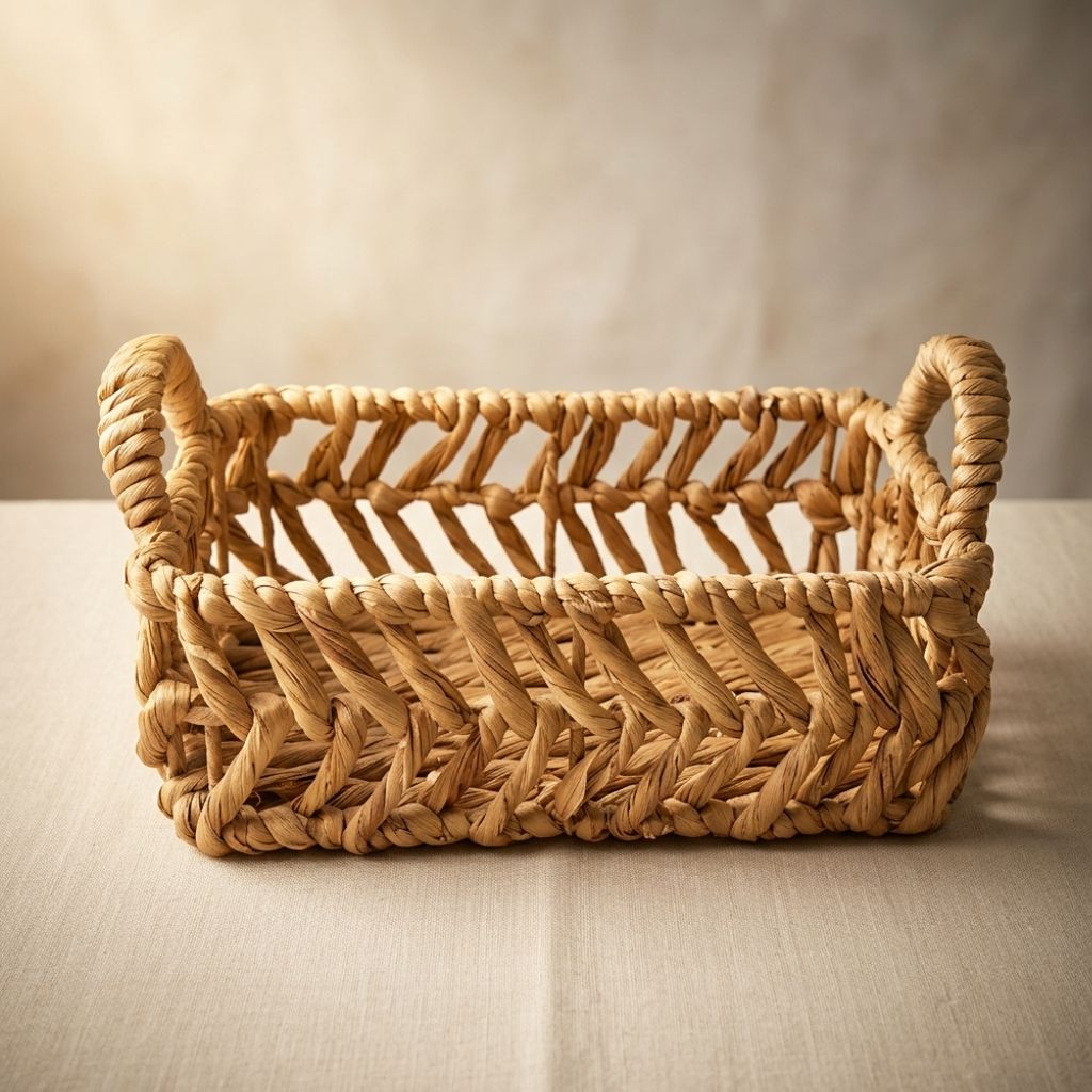 Cesta Organizadora Dalia L de Jacinto de Agua 35 cm x 25 cm x 13 cm