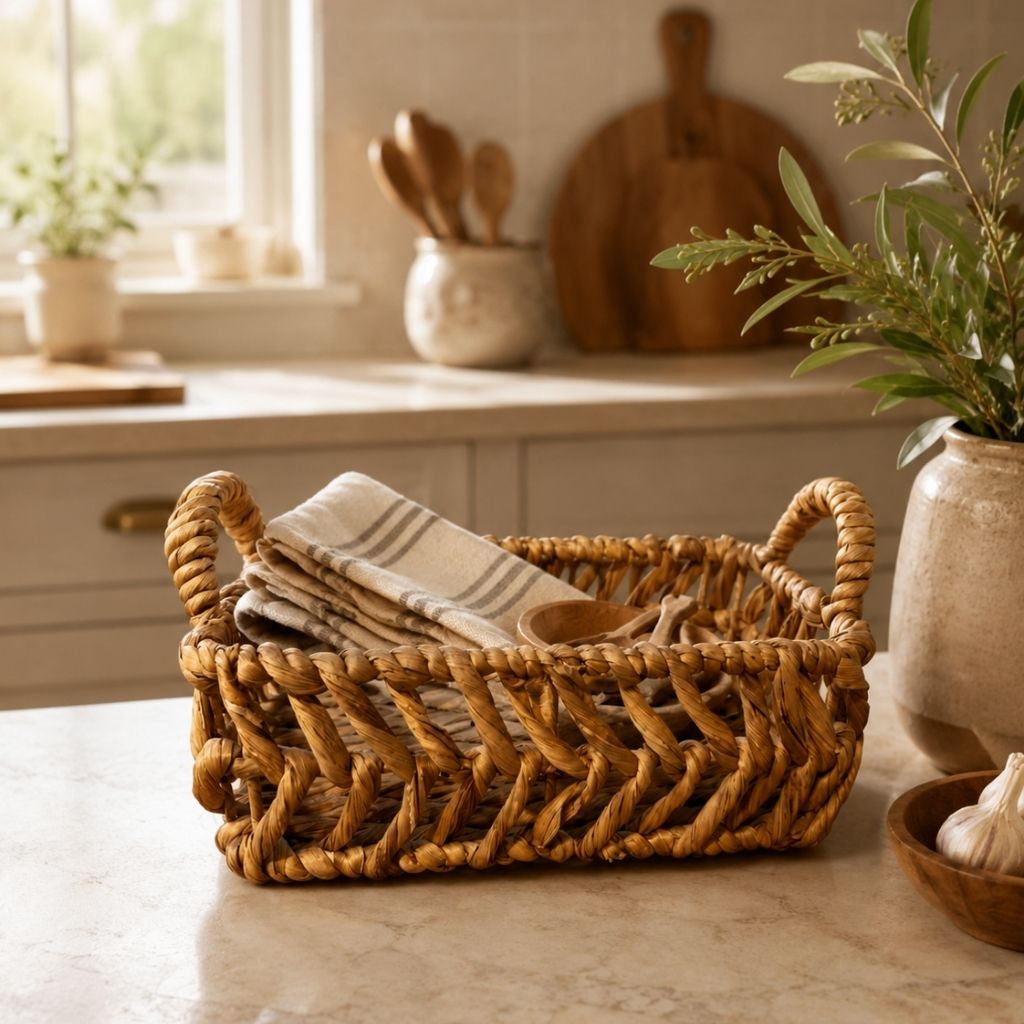 Cesta Organizadora Dalia M de Jacinto de Agua 30 cm x 20 cm x 10 cm