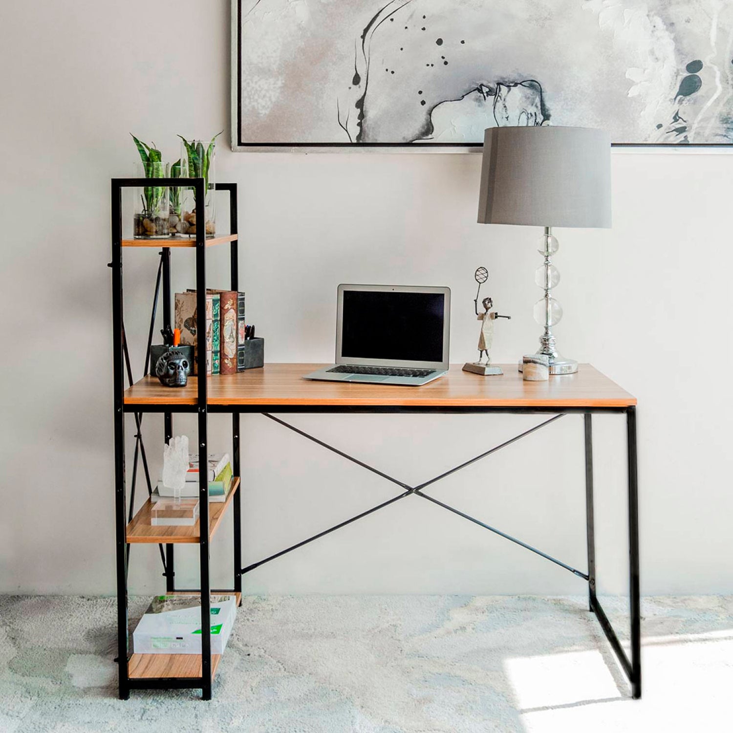 Escritorio Repisas estilo Moderno minimalista