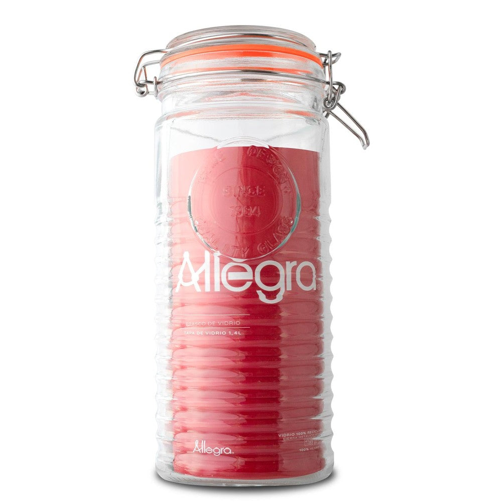 Pack de 3 Frascos con tapa de Vidrio 1,4L Allegra