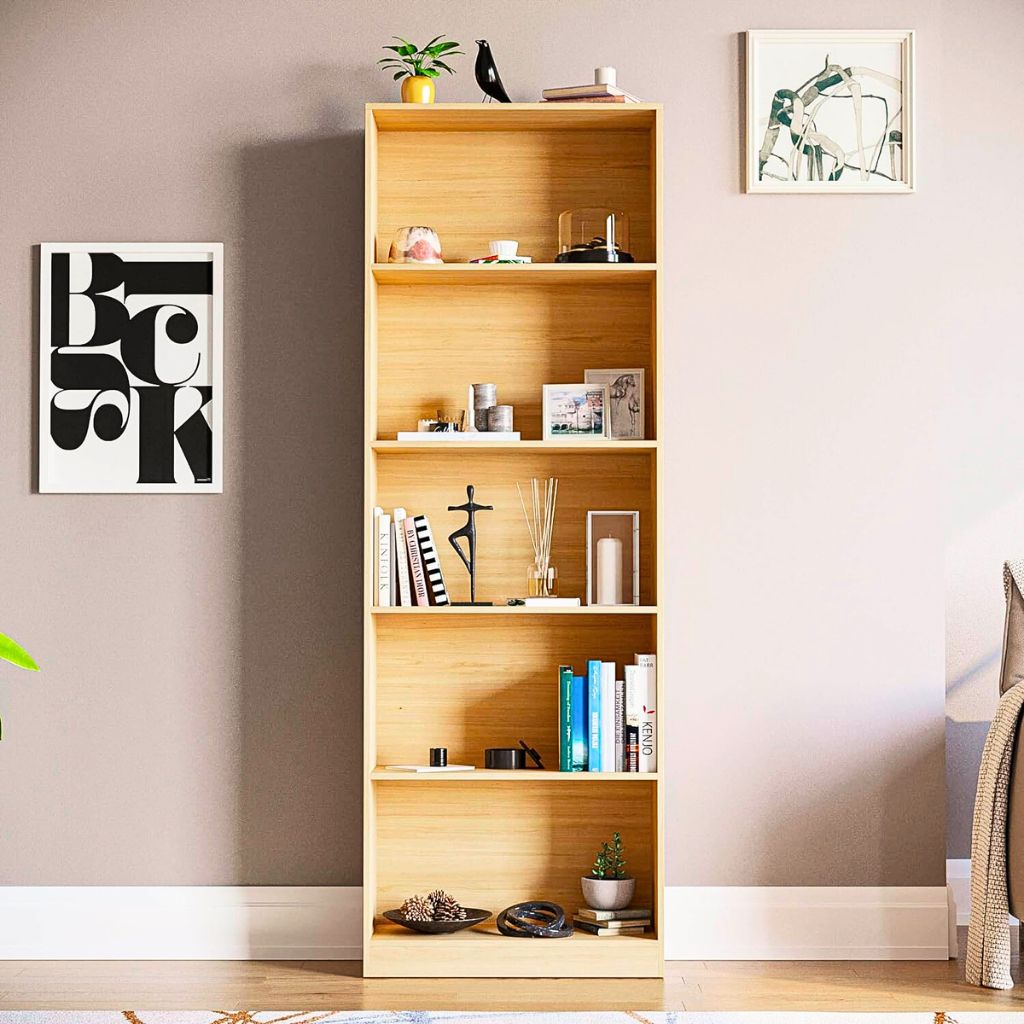 Librero Reka de 5 espacios alto - Madera