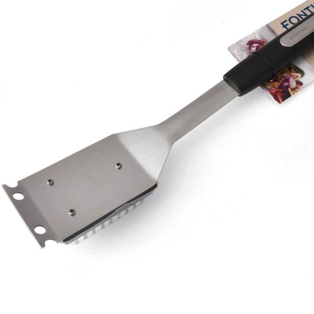 Limpiador Escobilla de Parrilla Acero Inoxidable 47cm