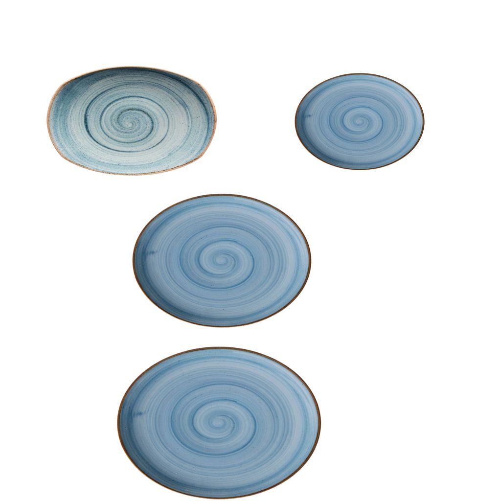 Sets de Platos Artisan en Porcelana  Azul/Mar Artisan – 17,3 cm, 20,3 cm,  23 cm y 28 cm