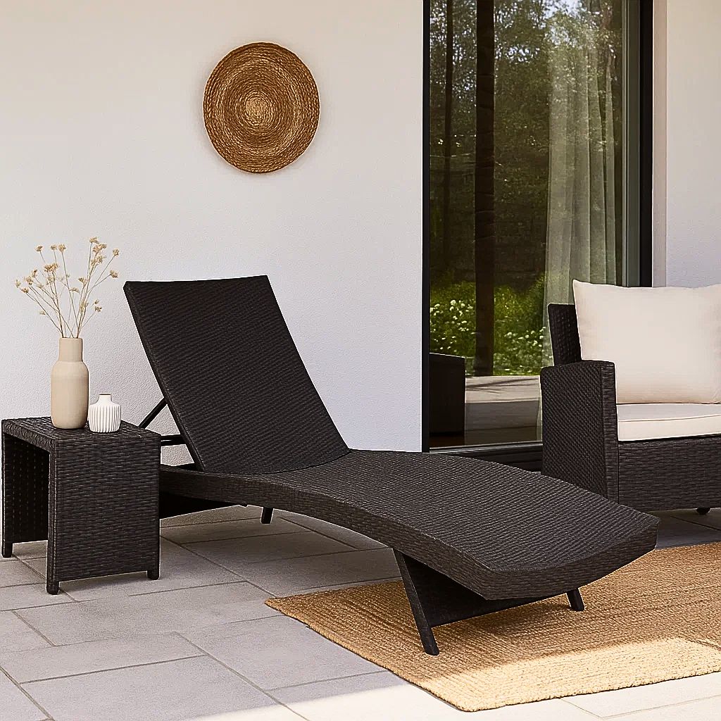 Reposera Moderna para Terraza o Piscina 195 cm