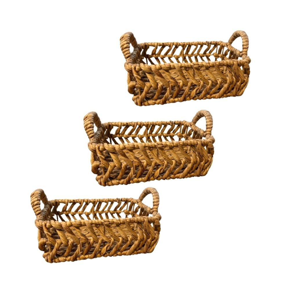 Cesta Organizadora Dalia M de Jacinto de Agua 30 cm x 20 cm x 10 cm