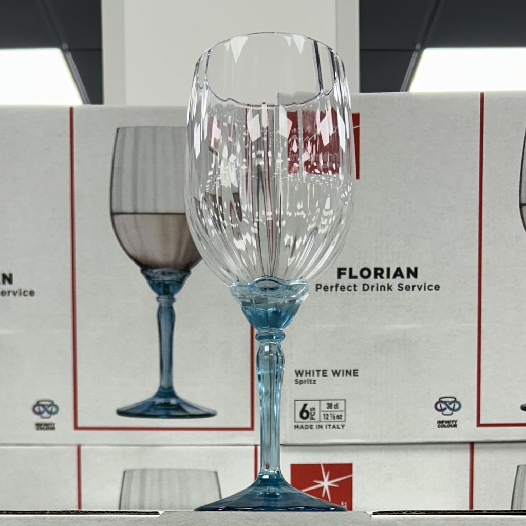 Set de 6 Copas de vino blanco florian azul Bormioli Rocco 389 ml