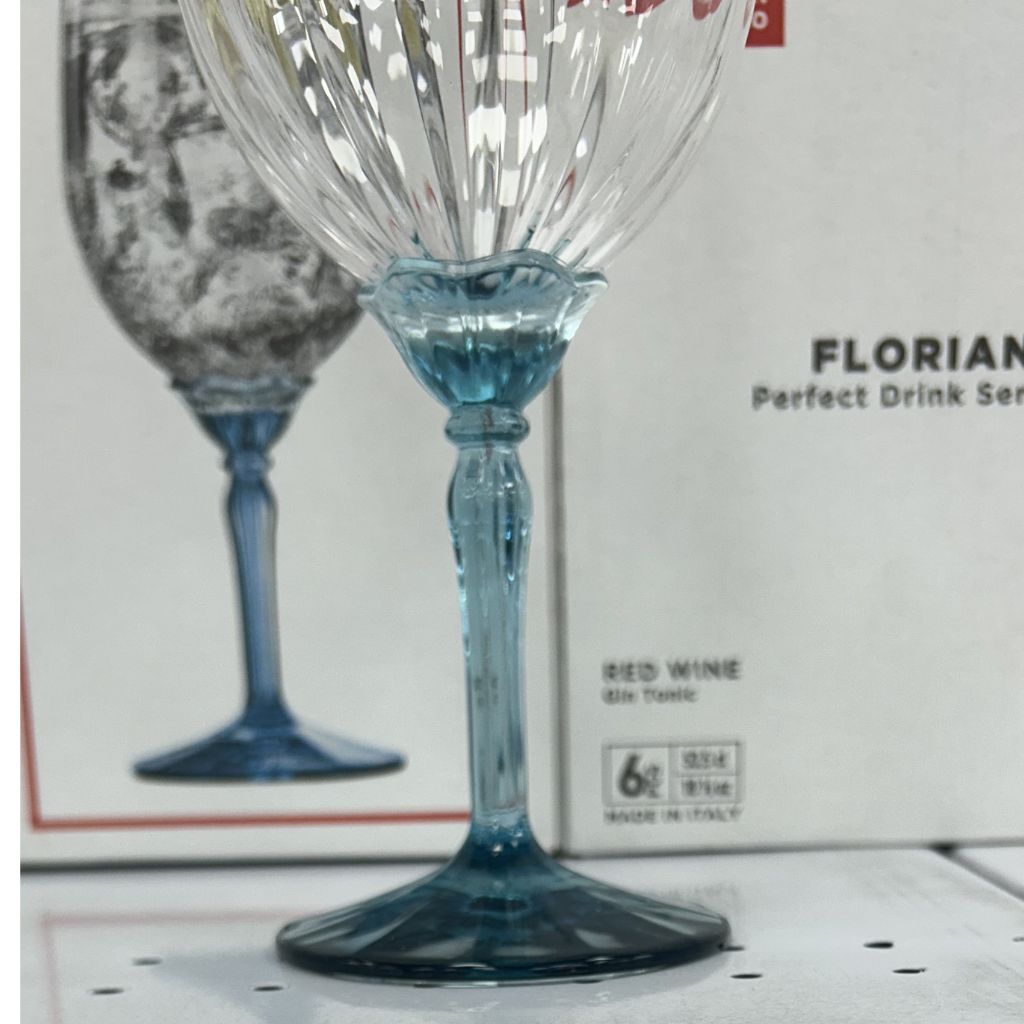 Set de 6 Copas de vino blanco florian azul Bormioli Rocco 389 ml