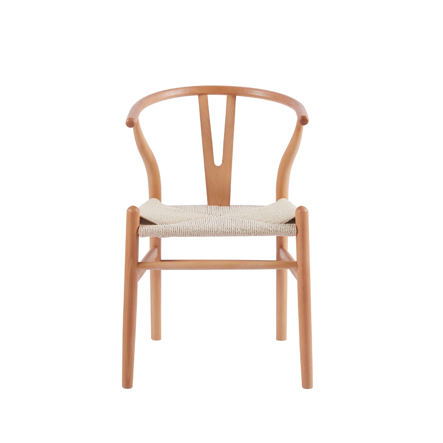 Silla Wishbone Madera y Hilo de cuerda Natural