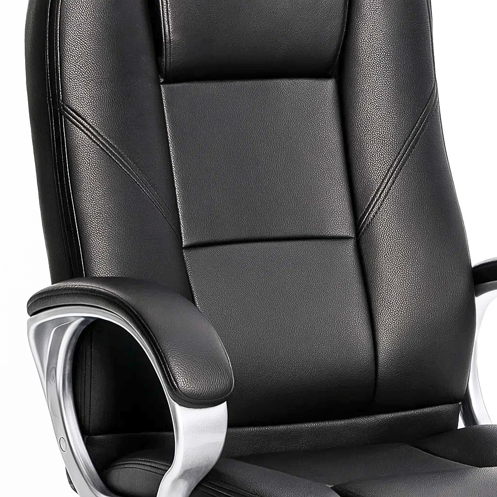 Silla de Oficina Ejecutiva Magnus Cuero Sintético - Negro