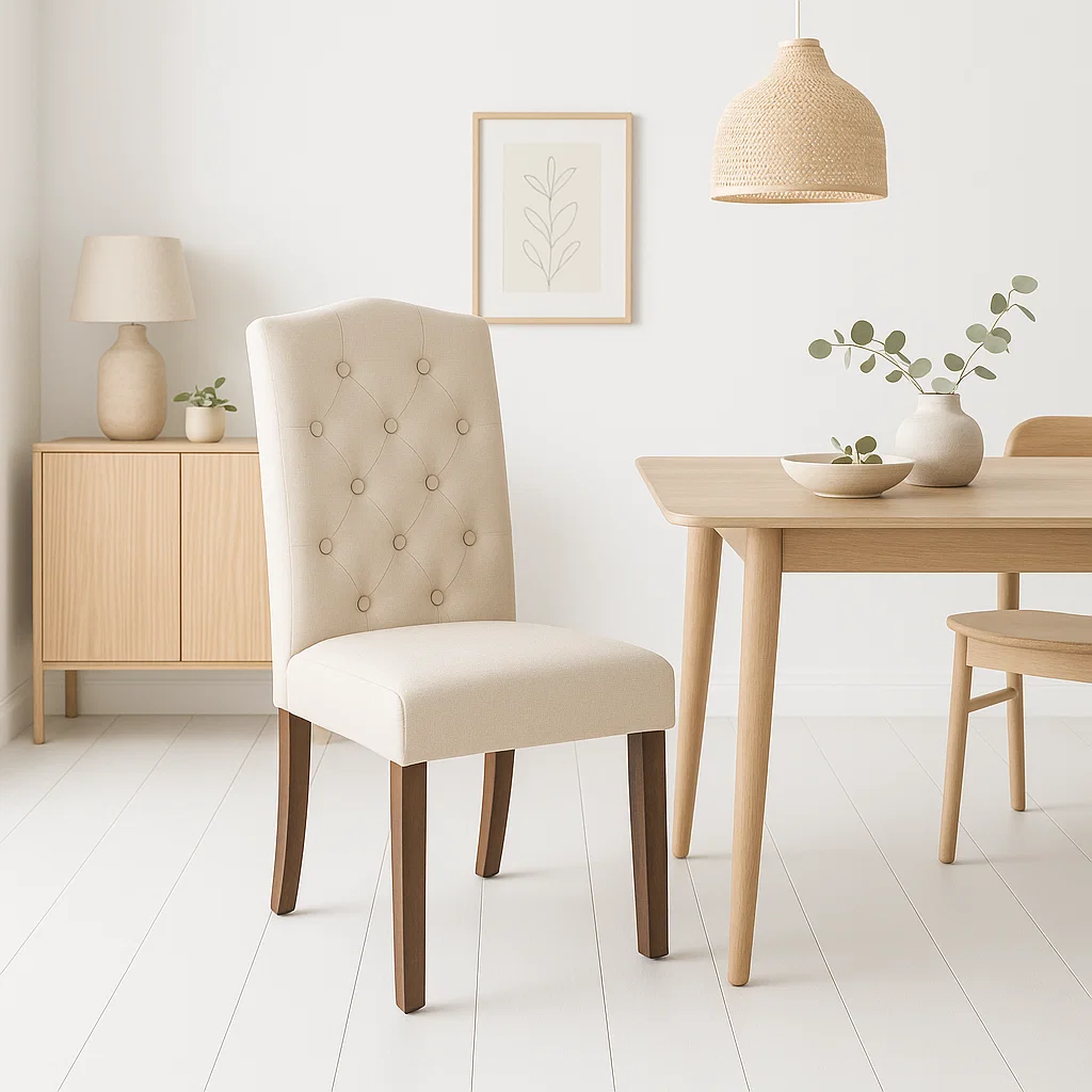 Sillas de Comedor Acolchada Madera Elegance