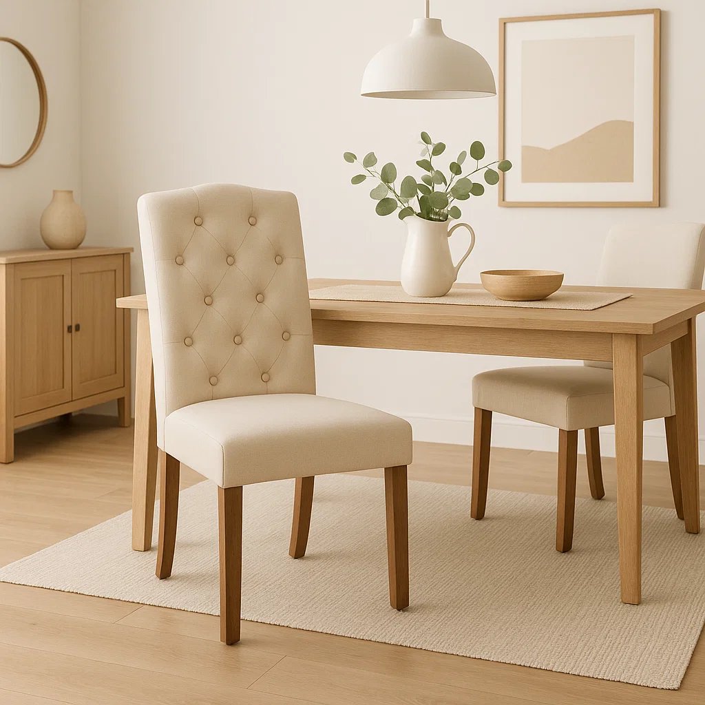 Sillas de Comedor Acolchada Madera Elegance