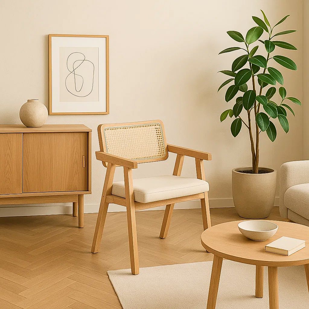 Butaca Rattan - Madera