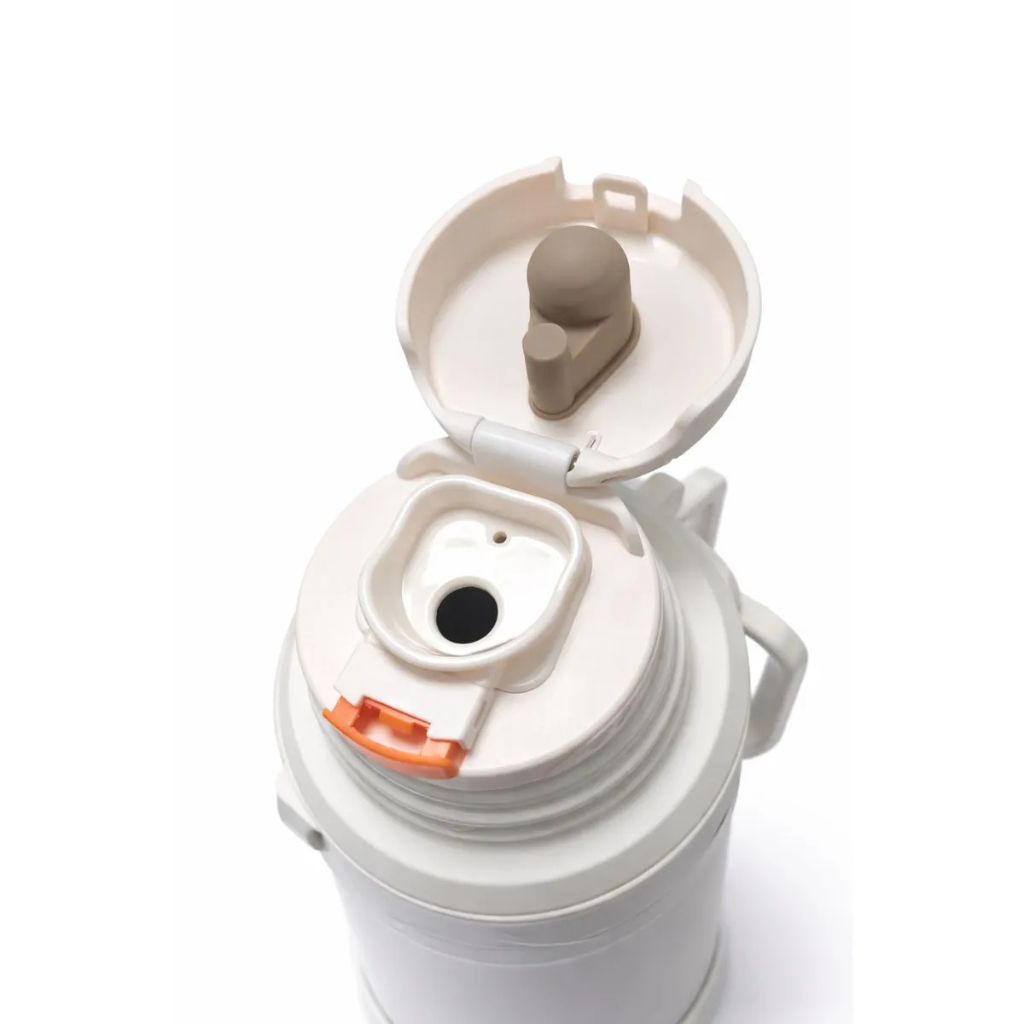 Termo Acero Inoxidable 1.7l Mega Infinity Con Tapa Tipo Taza Blanco