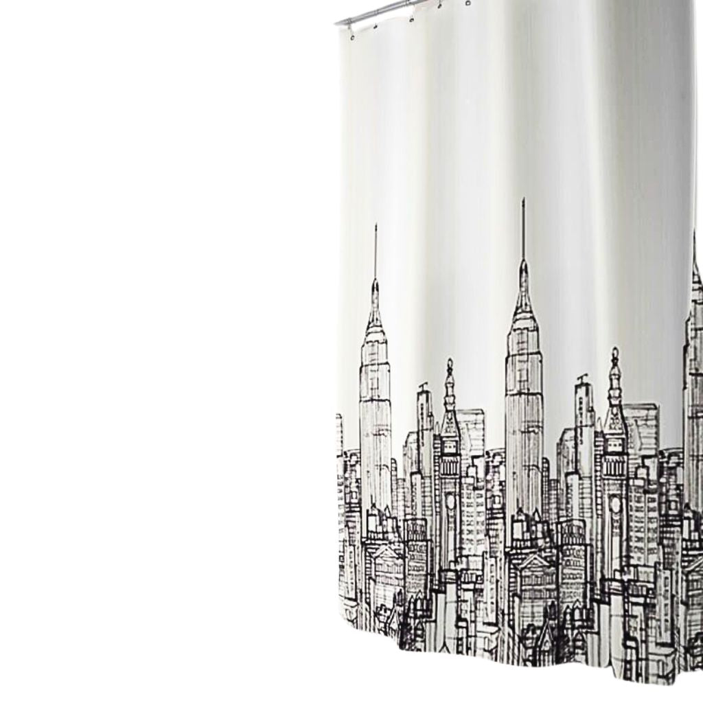 Cortina Baño Estampado Ciudad