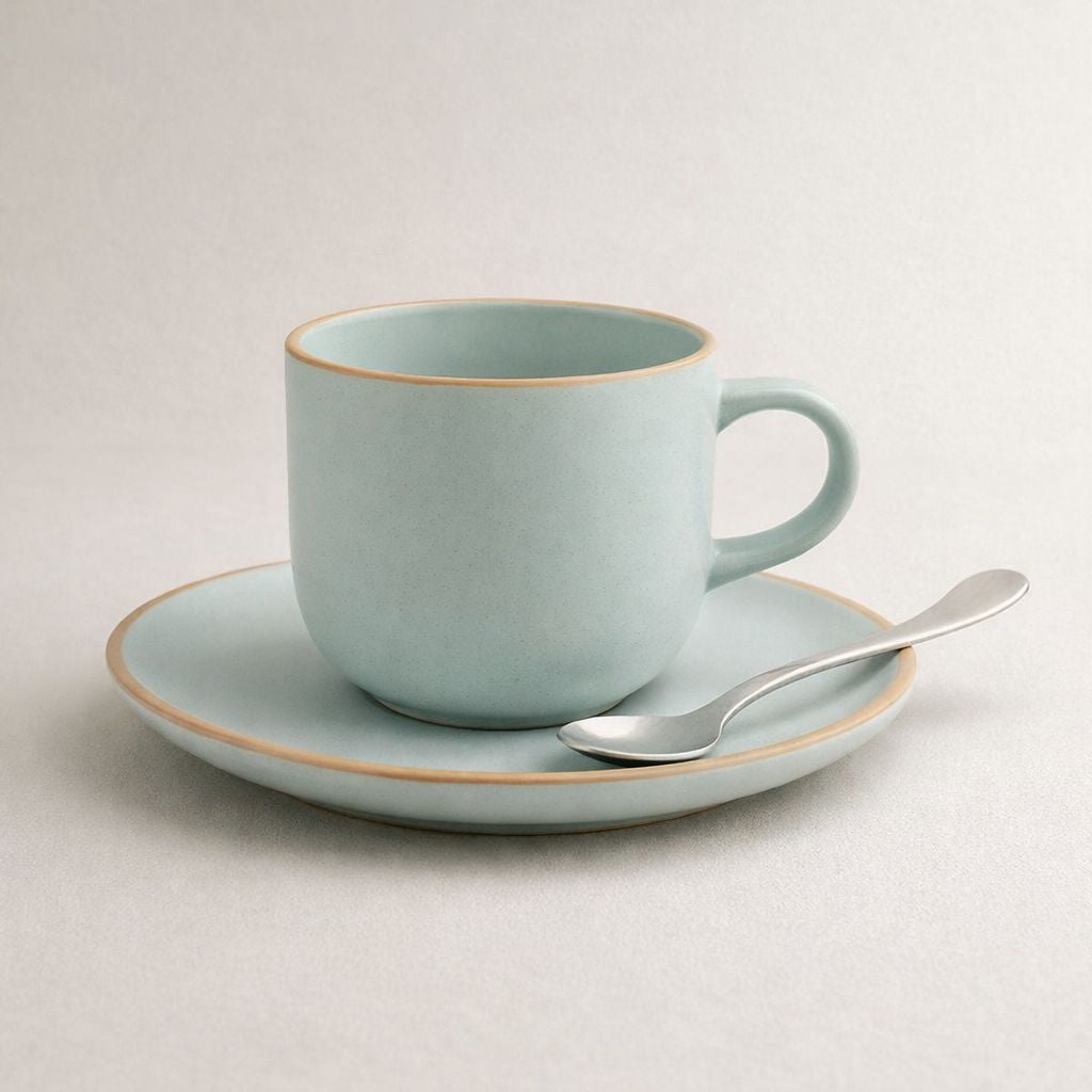 Juego de Té de 12 Piezas  Amalfi Hallen  con 6 cucharas 2.0 mm