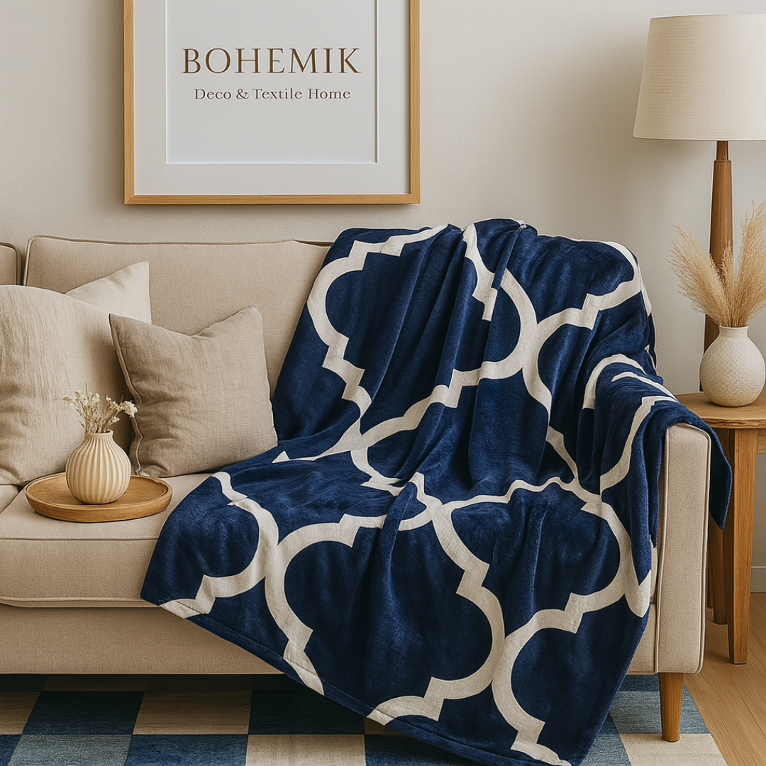 Manta Soft Tone Blue – Suavidad en Azul con Estilo Natural